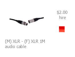 hire xlr cable