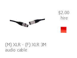 hire xlr cable