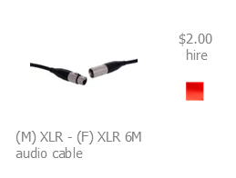 hire xlr cable