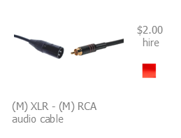 hire xlr cable