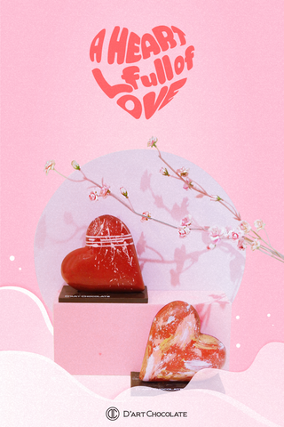 Socola A Heart full of love bởi D'Art chocolate là món quà độc đáo để bày tỏ tình cảm một cách khác biệt 
