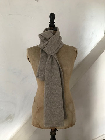 pale grey cashmere scarf