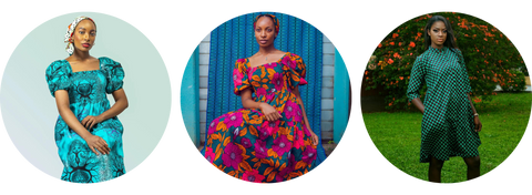 capsule wardrobe / african print dresses