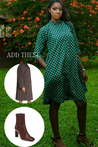 Afrocentric style ideas for fall and winter | trench coats, African prints, and boots