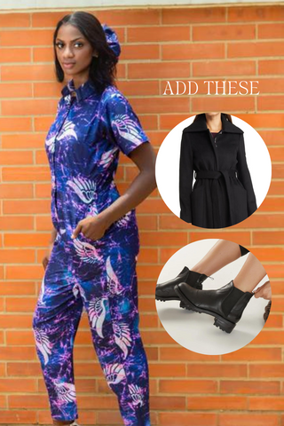 Afrocentric style ideas for fall and winter | trench coats, African prints, and boots