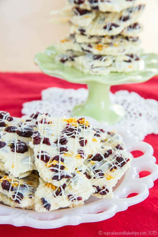 cranberry chocolate bark | easy thanksgiving desserts