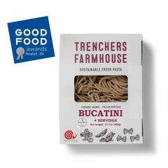 bucatini pasta in package with good food award