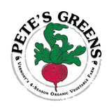 petes green's logo vermont made vermong grown