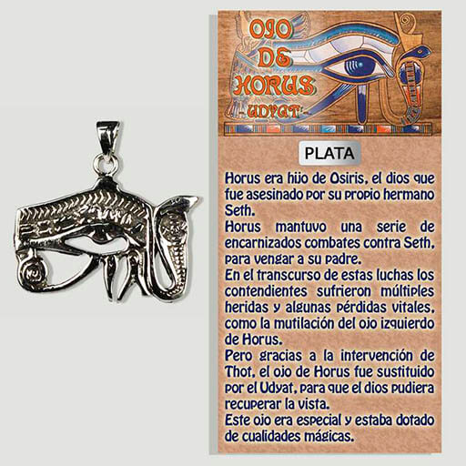 Colgante Ojo de Horus - Plata de Ley – Mistikus Shop