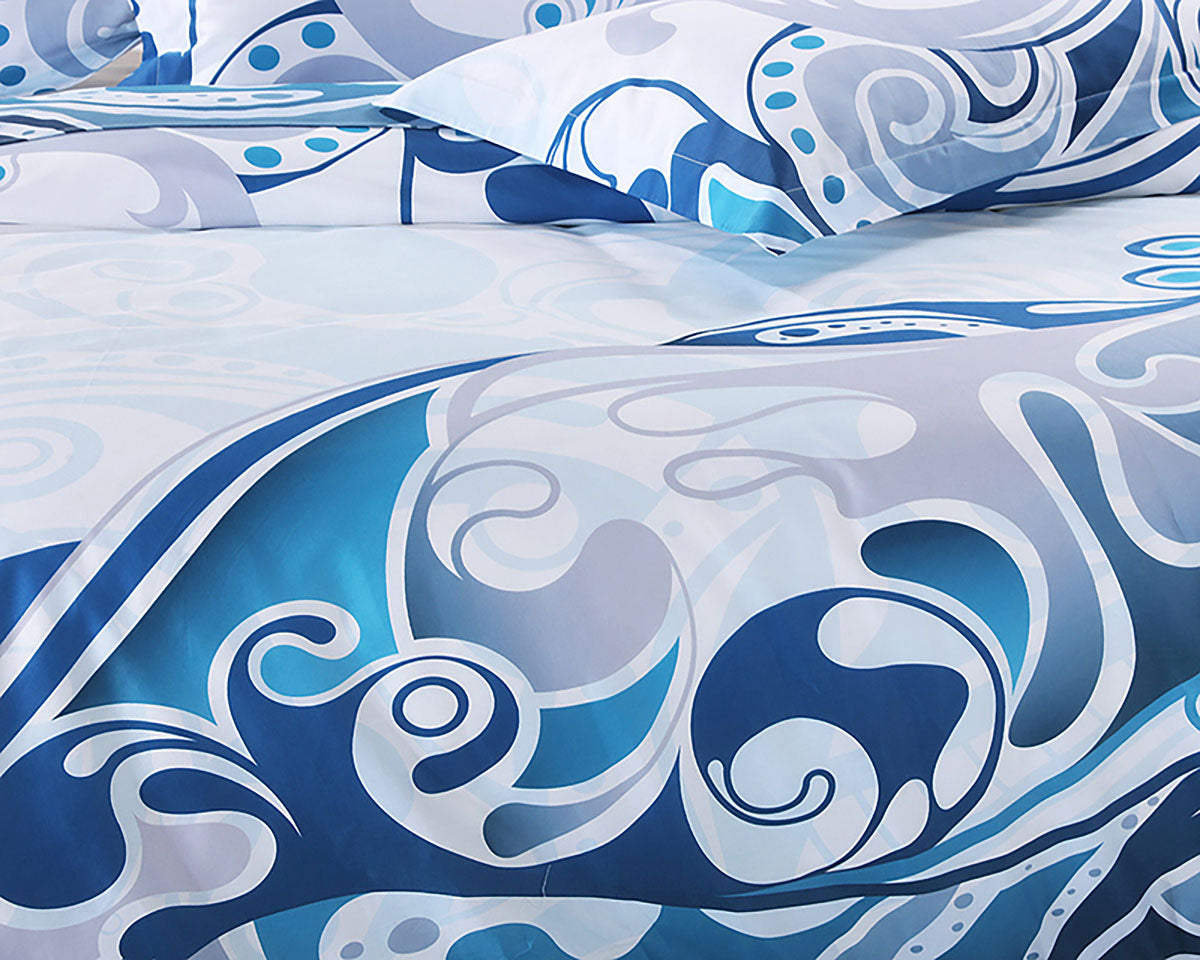 Znl Navy Blue Duvet Cover Set 3 4 Pcs Cover Vancouver Bedding Sets