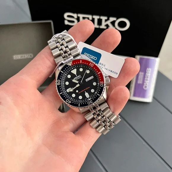 Seiko Black Dial Pepsi Watch SKX009K2– The Watches Hub