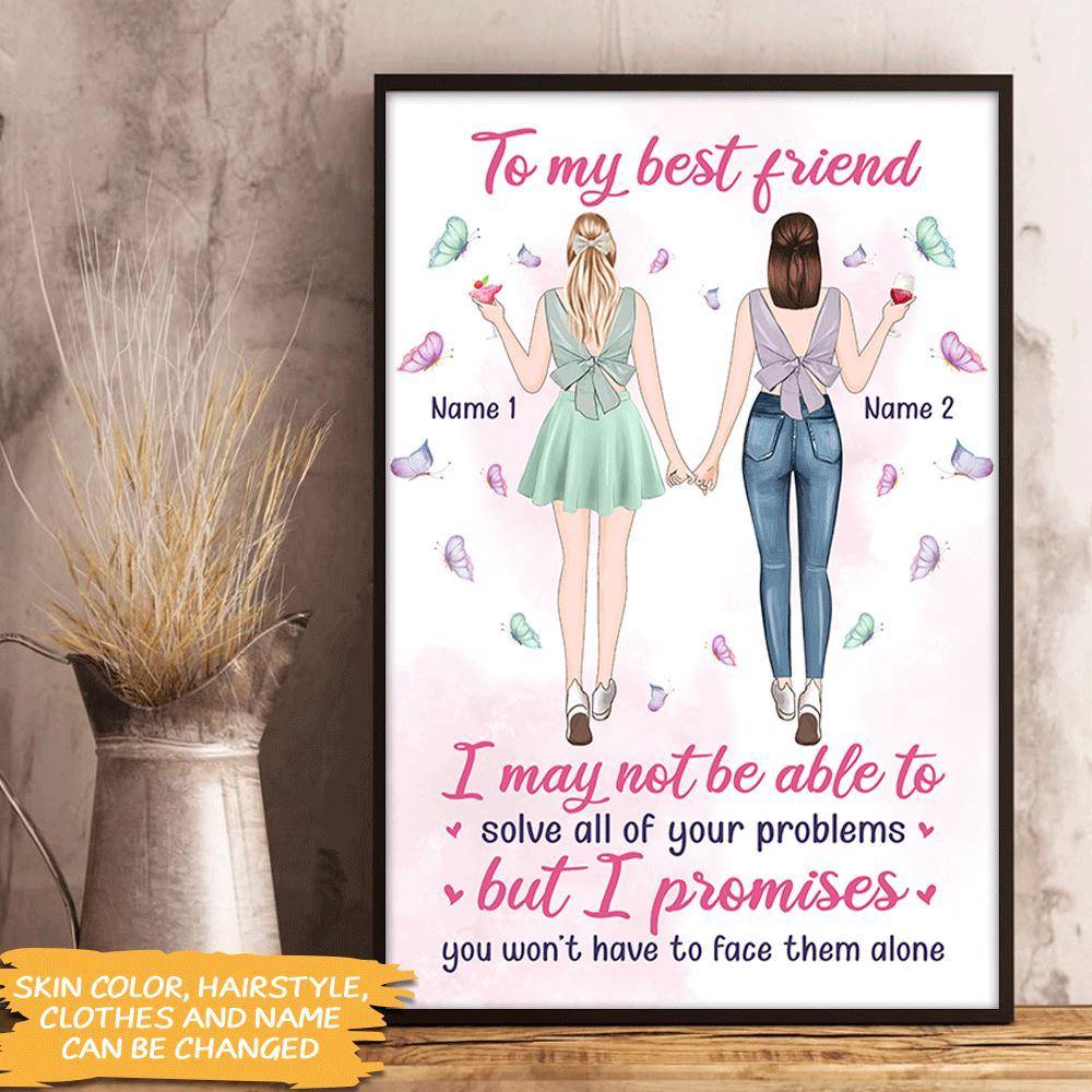 Best Friends Custom Poster Wall Decor Gift Best Friends Are Like Big K -  PERSONAL84