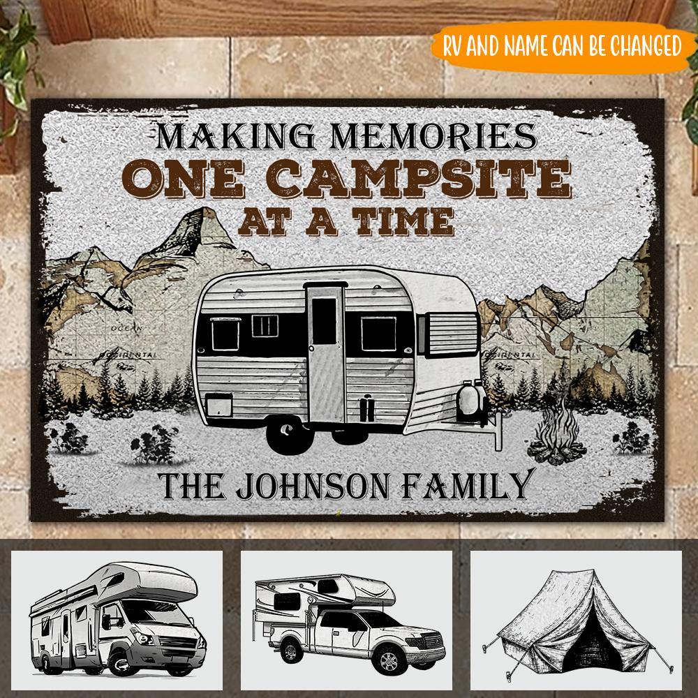 Making Memories One Campsite Happy Camper Camping Doormat K228 888237