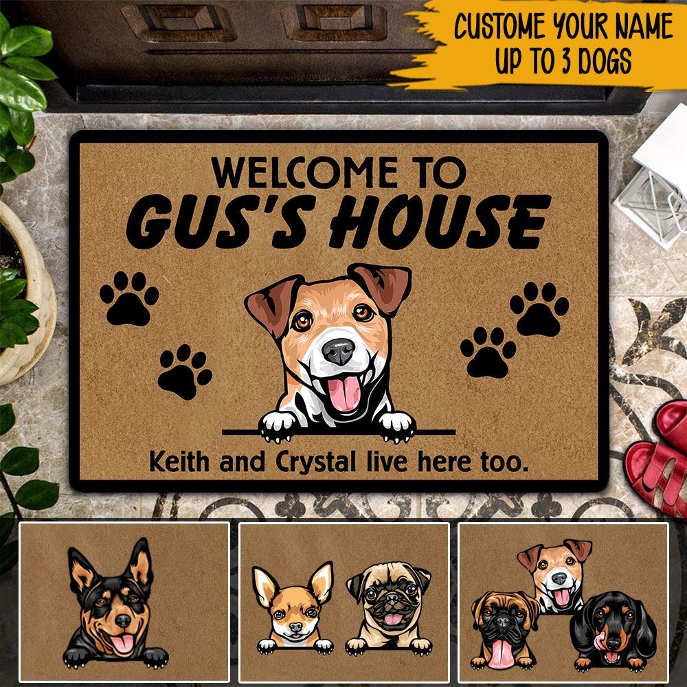 No Need To Knock We Know You Are Here Dog Doormat Personalized Dog Mud -  PERSONAL84