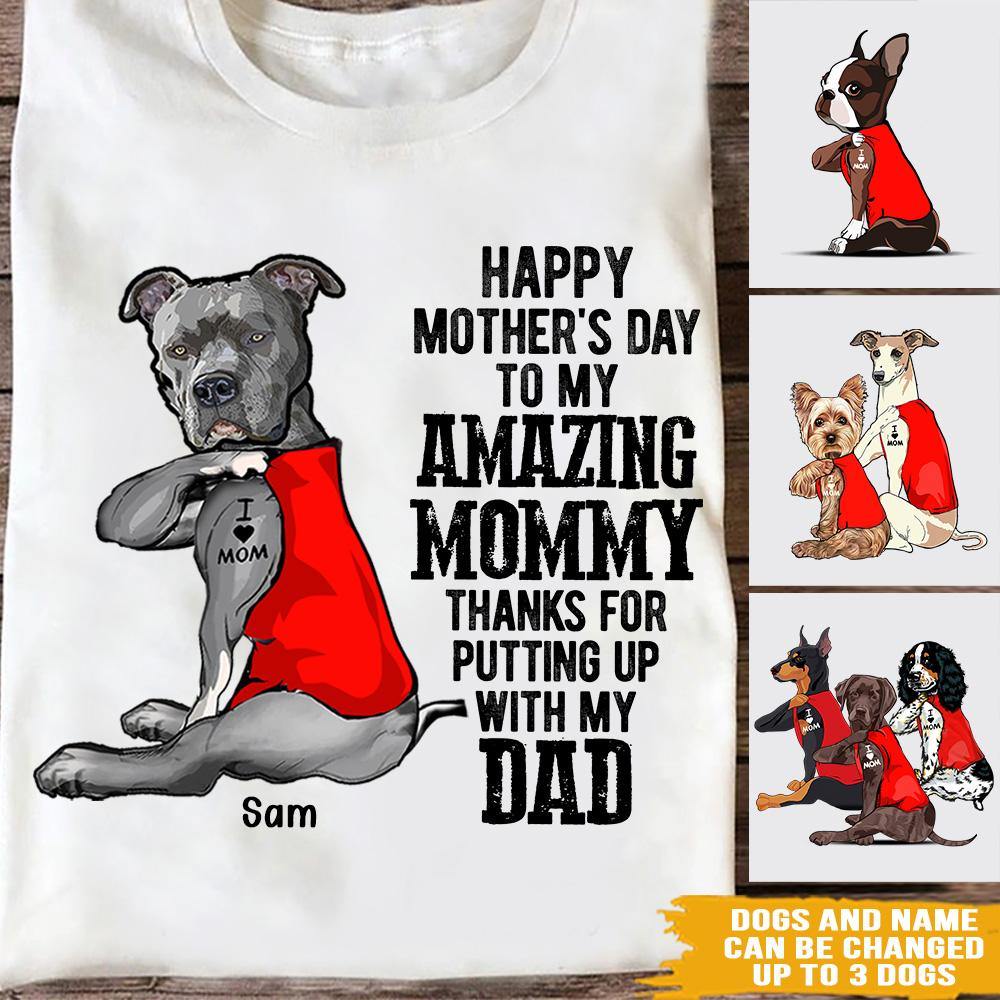 Mother's Day Gift Sunflower Dog Mom Shirt, Mothers Day Dog Mom Gifts