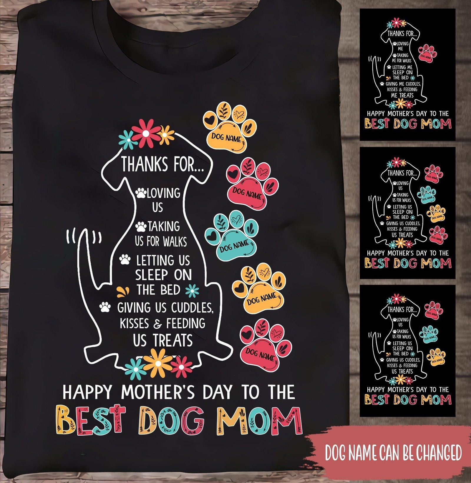 Happy Mother's Day - Personalized Gifts Custom Dog Shirt for Dog Mom, —  GearLit