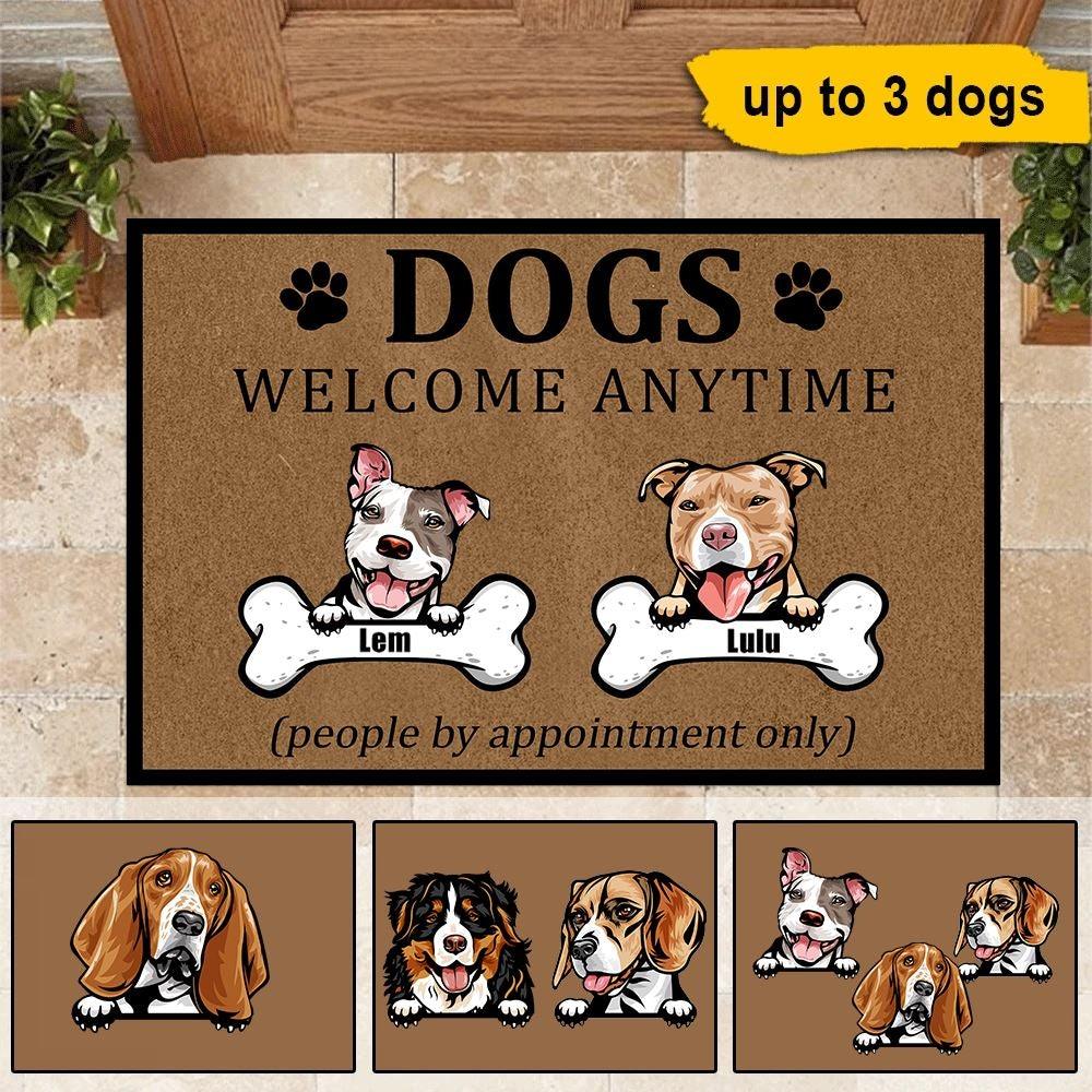 No Need To Knock We Know You Are Here Dog Doormat Personalized Dog Mud -  PERSONAL84