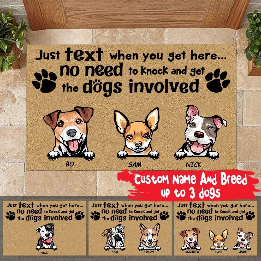 The Knifepaw No Need To Knock Custom 1 Pet Doormat