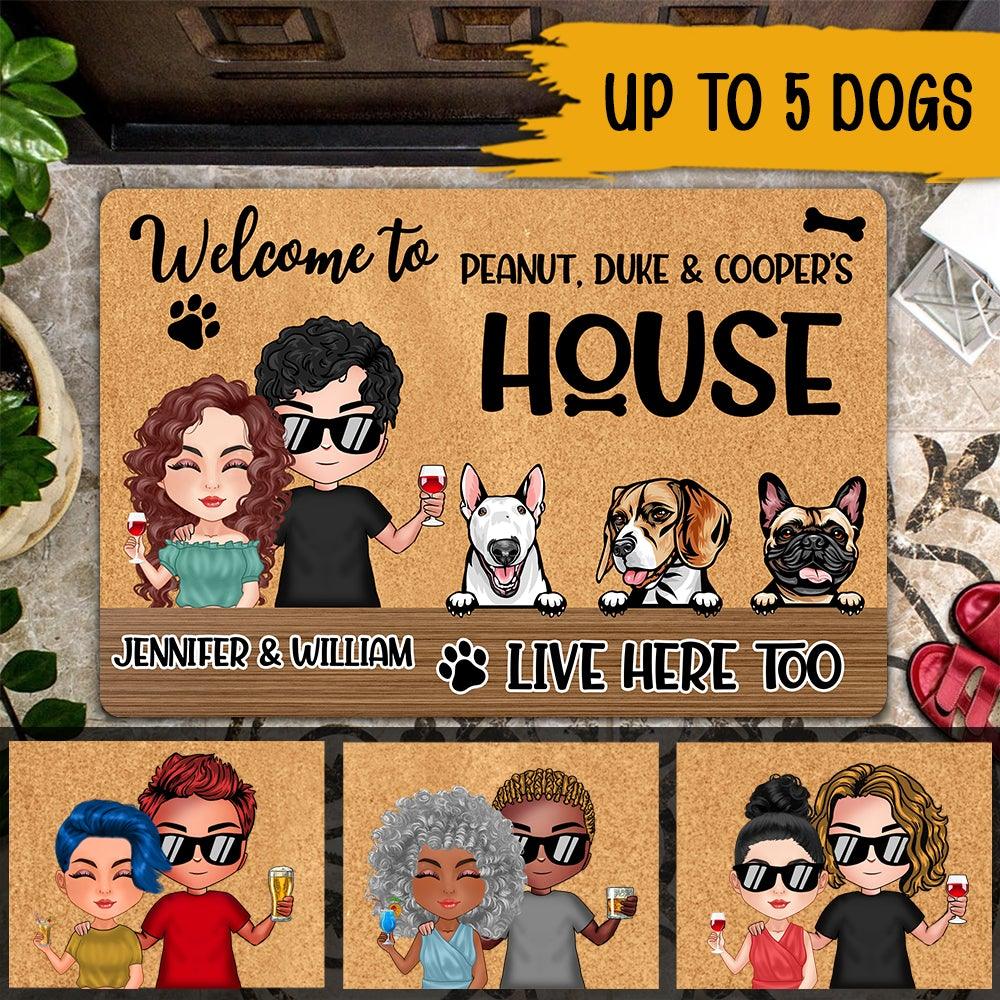 Welcome Dog's House Dog Patio Rug, Patio Mat K228 889753 — GeckoCustom