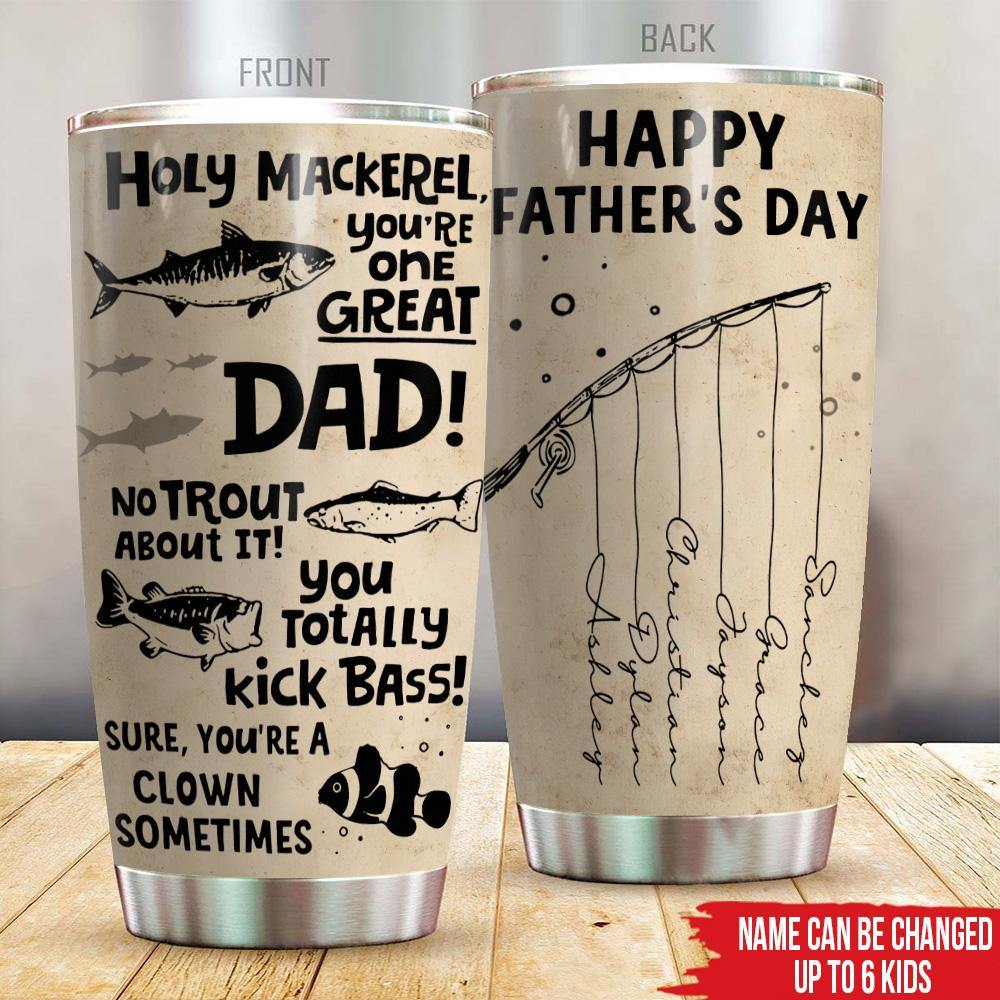 Fishing Custom Tumbler We're Hooked On Daddy Happy Father's Day Person -  PERSONAL84