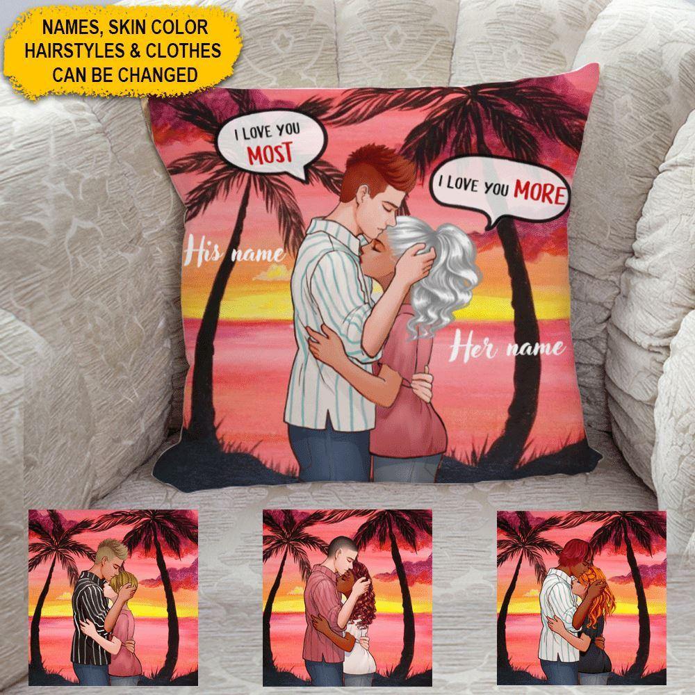 Custom Love Pillow Case. Personalized Valentine Pillow Case.