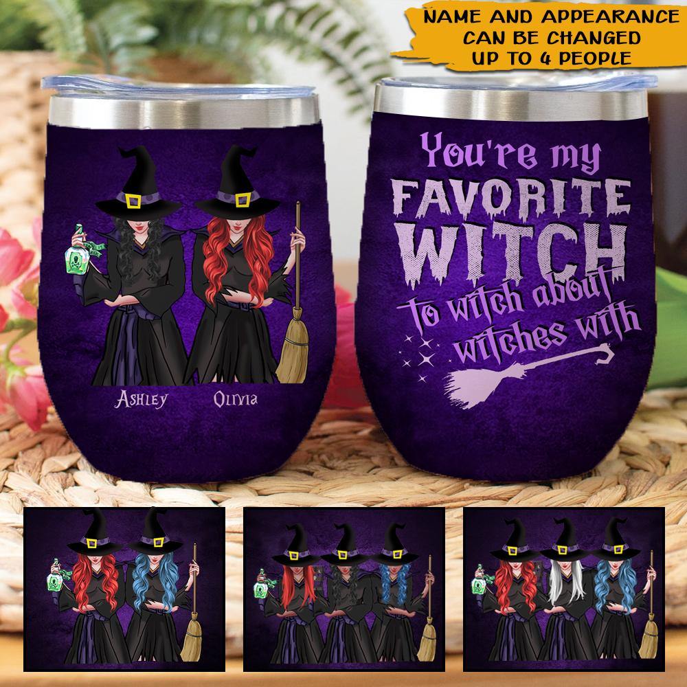 PERSONALIZED, WITCH, BEAUTIFUL WITCH - Personalized Witch Tumbler Witchy  Gifts For Women Girls Teen Witches Stainless Steel Insulated Coffee Travel