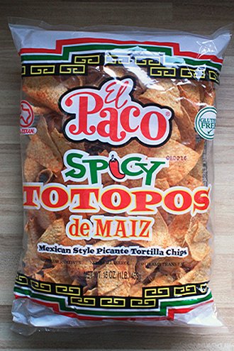 El Paco Spicy Totopos Tortilla Chips Come And Take It Athens Tx