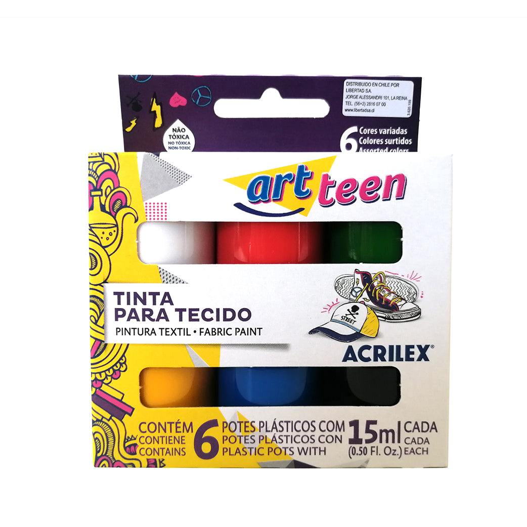 ACRIPUFF PINTURA TEXTIL EXPANSIBLE COLOR NEGRO 35 ML ACRILEX - Somos Arte