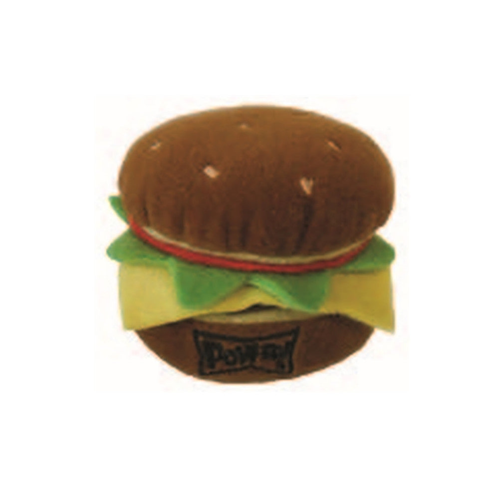 plush hamburger dog toy