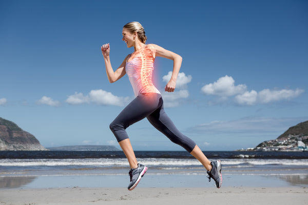 healthy bone woman running