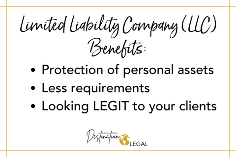 limited liability corporation llc benefits protection of personal assets less requirements looking legit to your clients