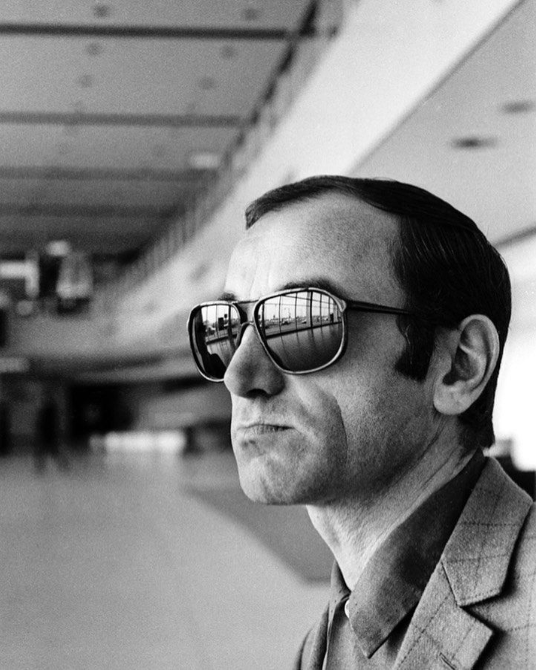 Charles Aznavour in sunglasses