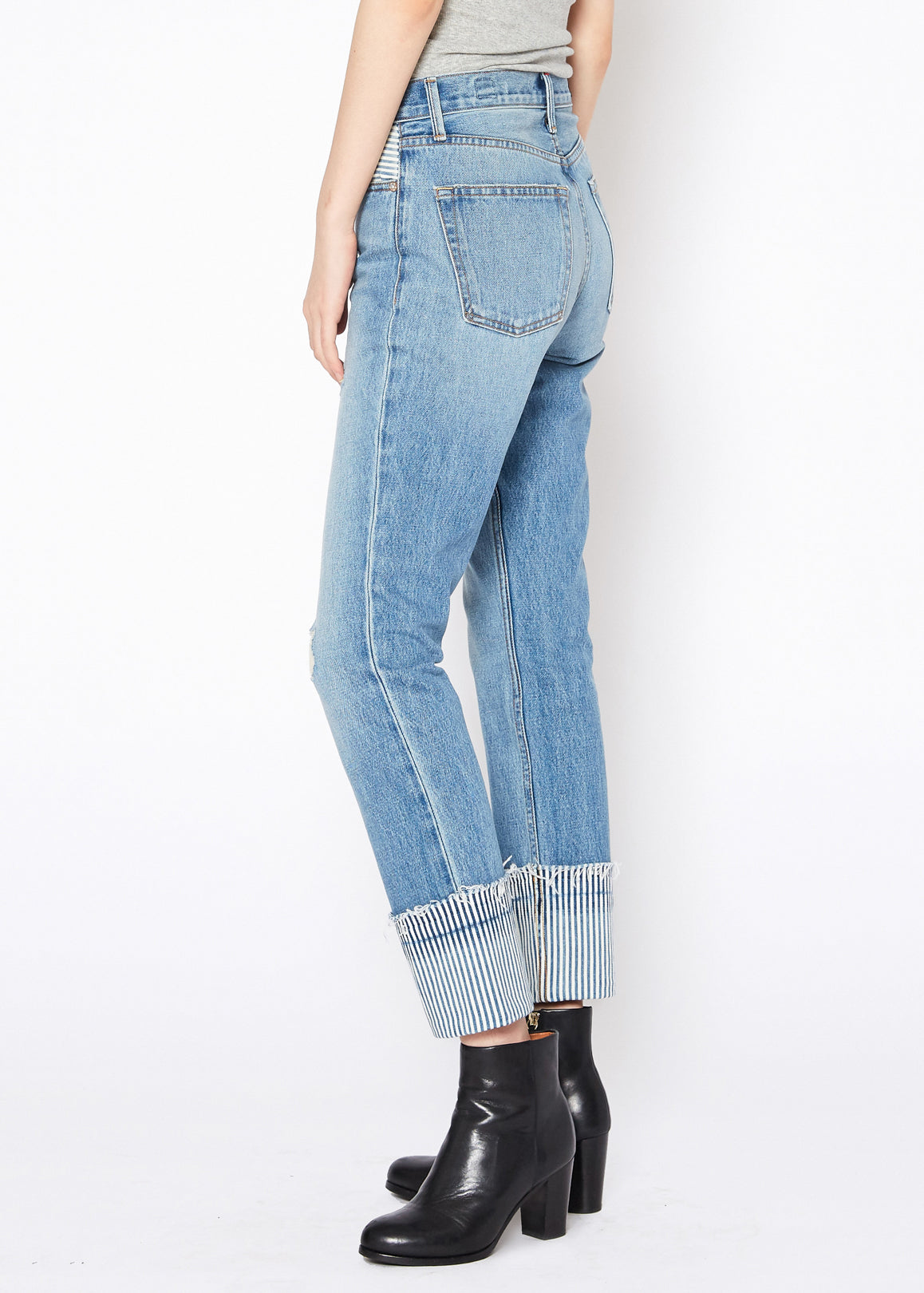 Newport High-Rise Slim Straight-Leg Jean Light Wash