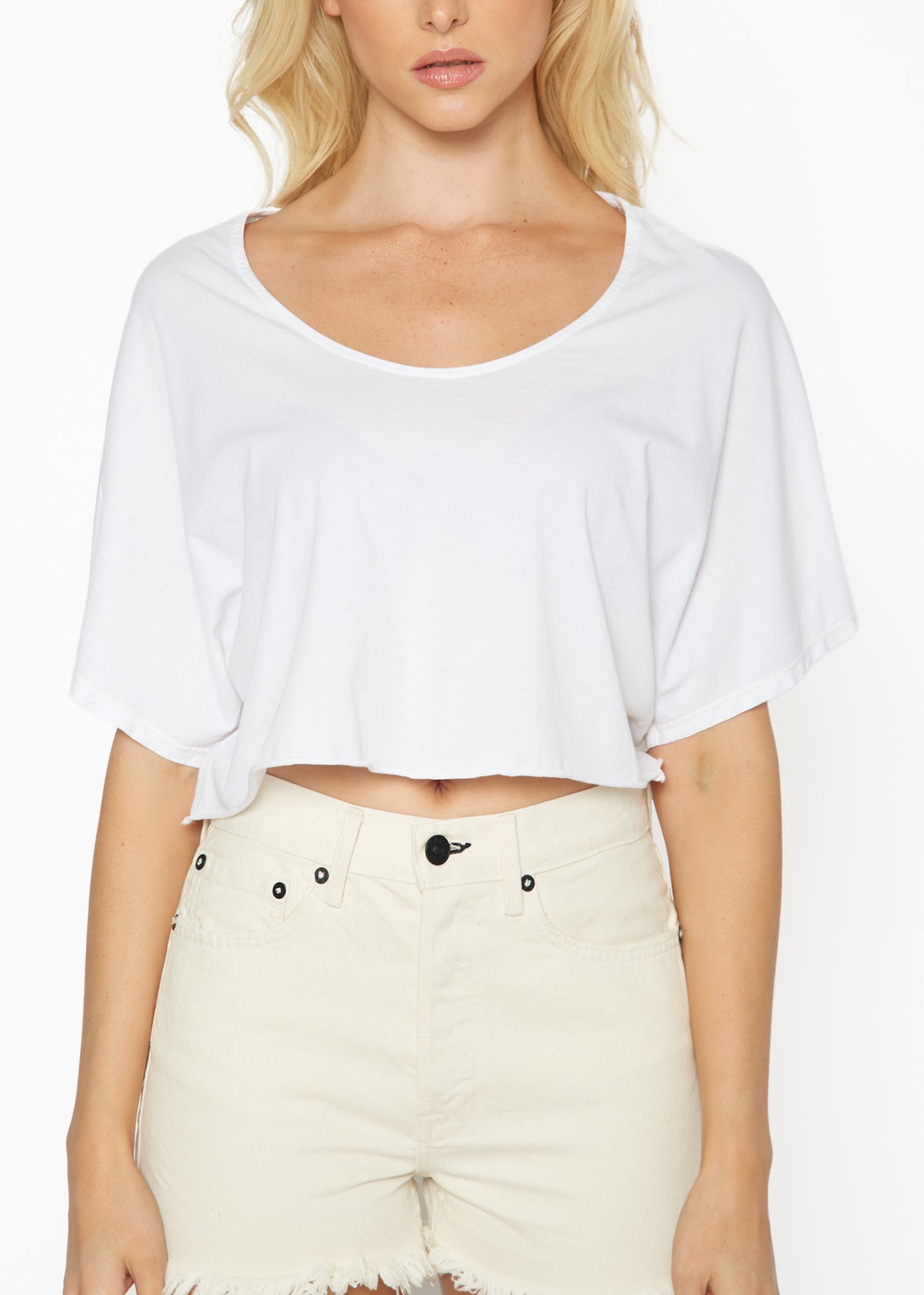 Cropped Loose Tee | Noend Denim