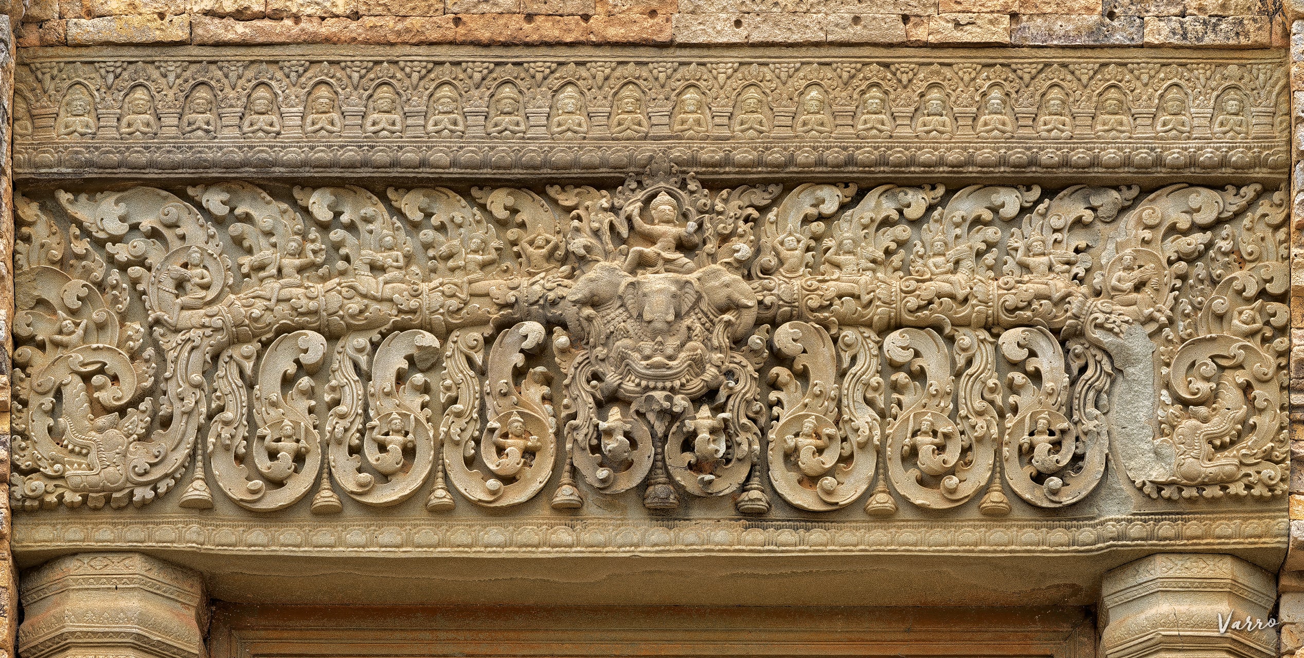 Indra on Airavata, East Mebon Temple, Angkor, Cambodia. 2021 by Lucas Varro