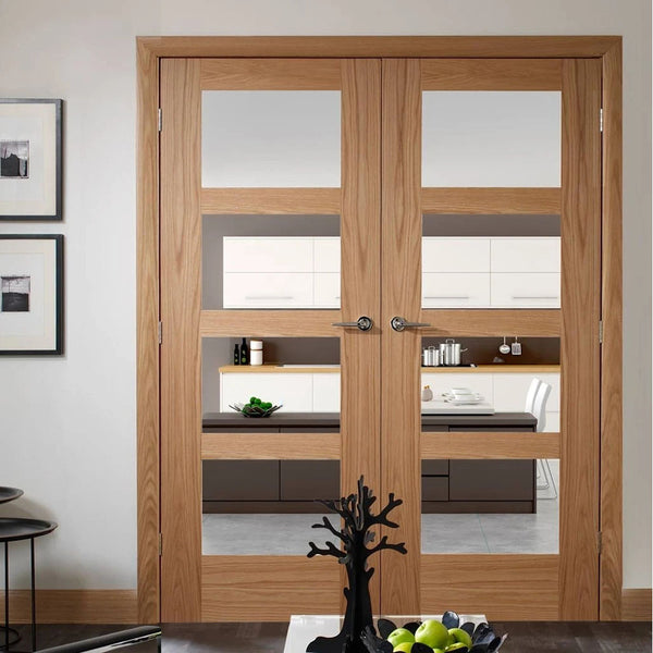 Glazed wooden 48 inch exterior french doors – China Windows and Doors ...