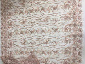 pale pink lace fabric