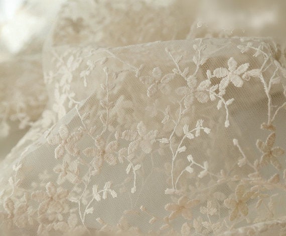 buy ivory lace fabric