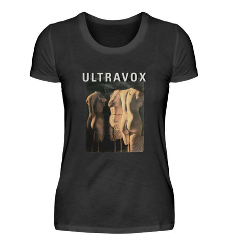 Ultravox  All Stood Still 1981 Vintage T-Shirt Women. Ultravox band Licensed Merchandise 100% Cotton T-Shirt Black.