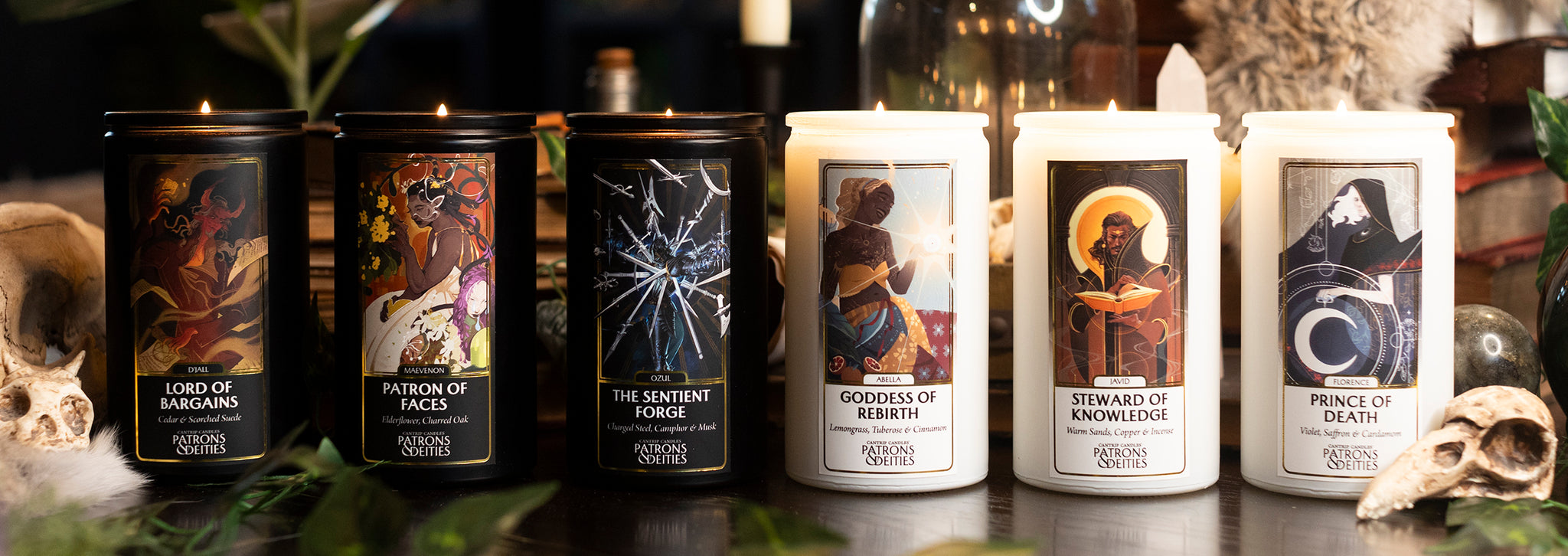 Patrons & Deities Candle Collection Header Image