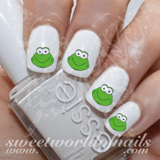 Frog Nail Art Cute Frog Nail Water Decals Water Slides