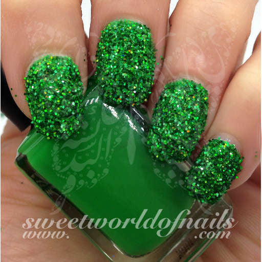 Nail Glitter Green Sparkle Glitter Dust Powder Nail Art