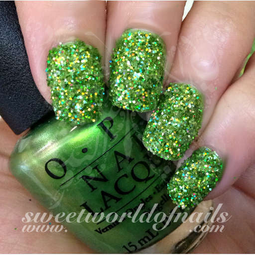 Nail Glitter Light Green Sparkle Glitter Dust Powder Nail Art