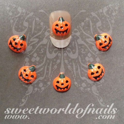 Halloween Nail Art 3d Pumpkin Nail Art Charms