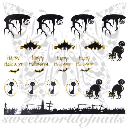 halloween nail art decals