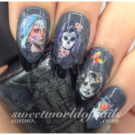 Skull Nail Art