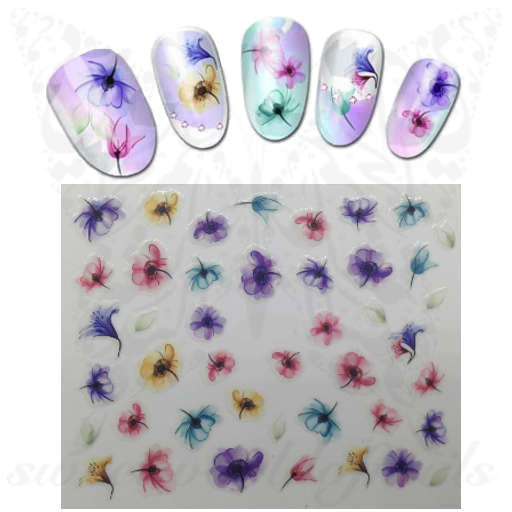 flower nail stickers