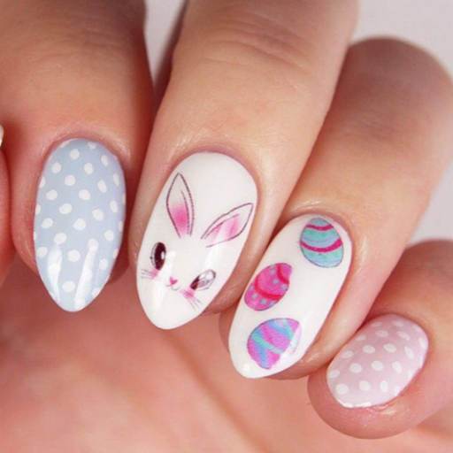 Easter Nail Art Easter Bunny Nail Water Decals Wraps