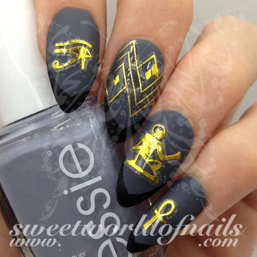 gold nail stickers