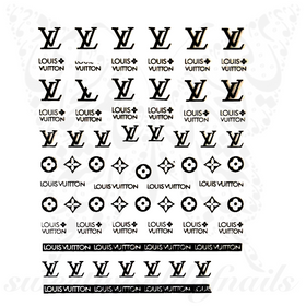 Fish Scale Nail Vinyls Nail Art Stencil Stickers /2 Sheets